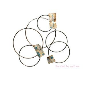 Vintage Metal Rings Lot 6 Macrame Dream Catcher 3 In 4 In 6 In USA Handicrafters